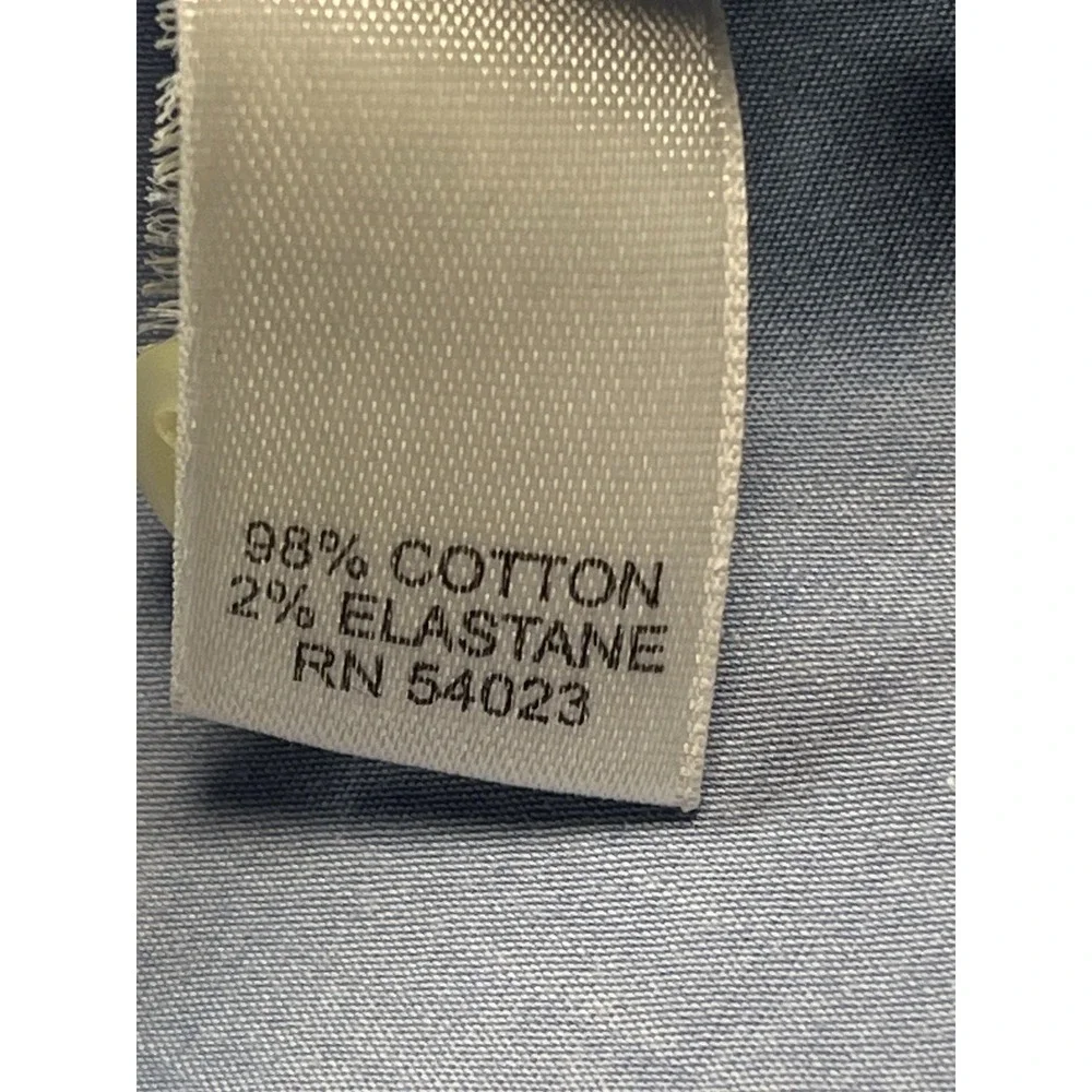 Banana Republic Men Medium Long Sleeve Button Casual‎ Stretch Blue Work School